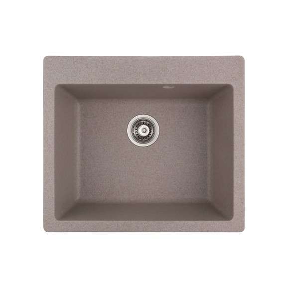 Inter Ceramic sudoper usadni pravokutni 50x57x22,5 cm + sifon, granit bež