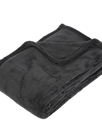 Atmosphera deka 150x125x1cm poliester tamno siva