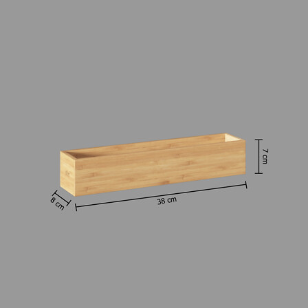 Five organizator 8x38x7 cm bambus - Image 3