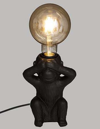 Atmosphera lampa monkey crna 17cm
