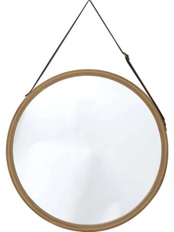 Tendance zidno okruglo ogledalo bambus 38cm