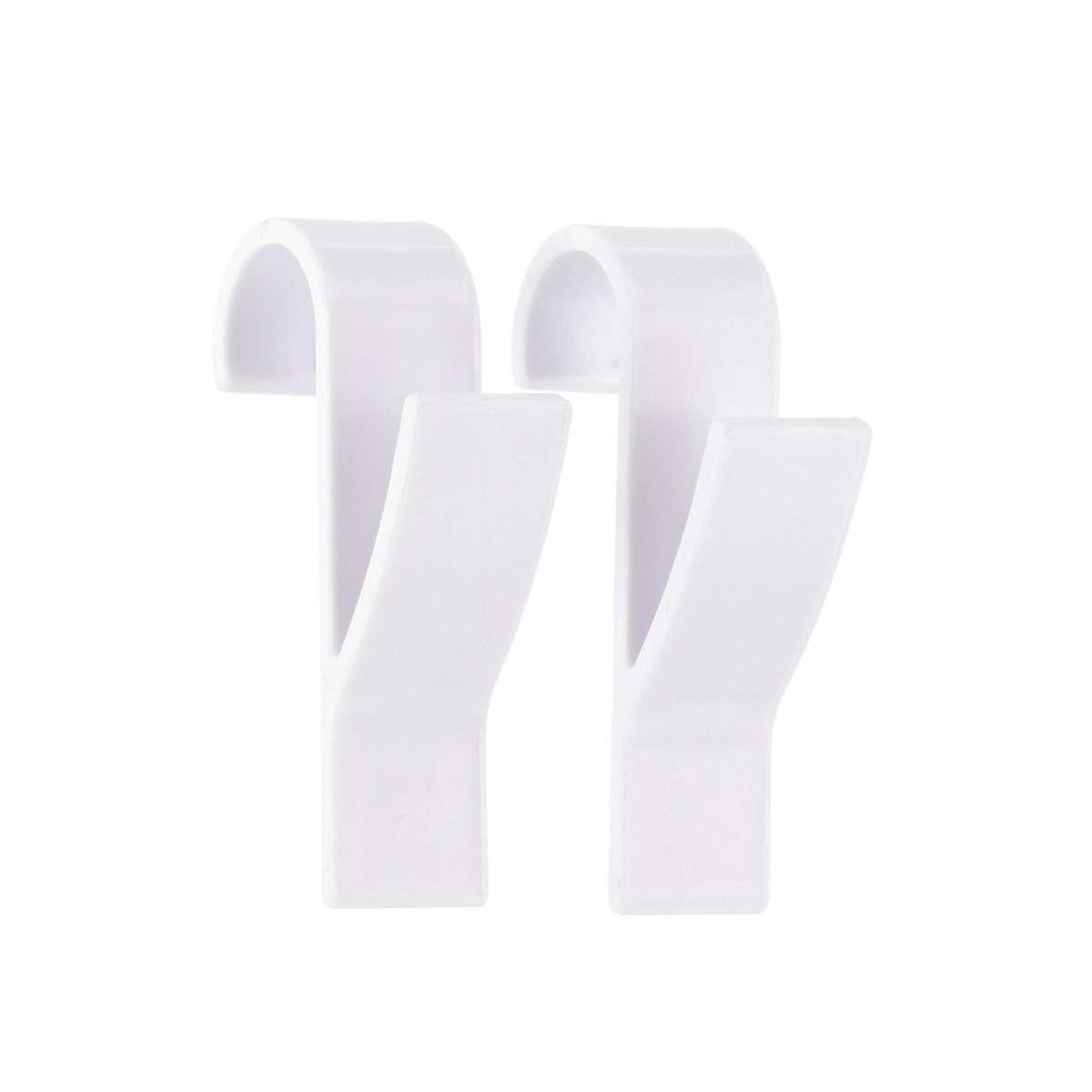 Tendance set od 2 plastične kukice, bijele