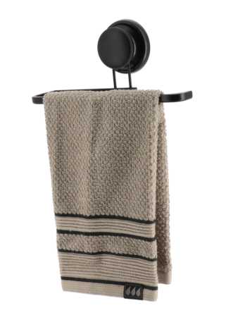 Tendance držač ručnika na vakum, aluminij, crni