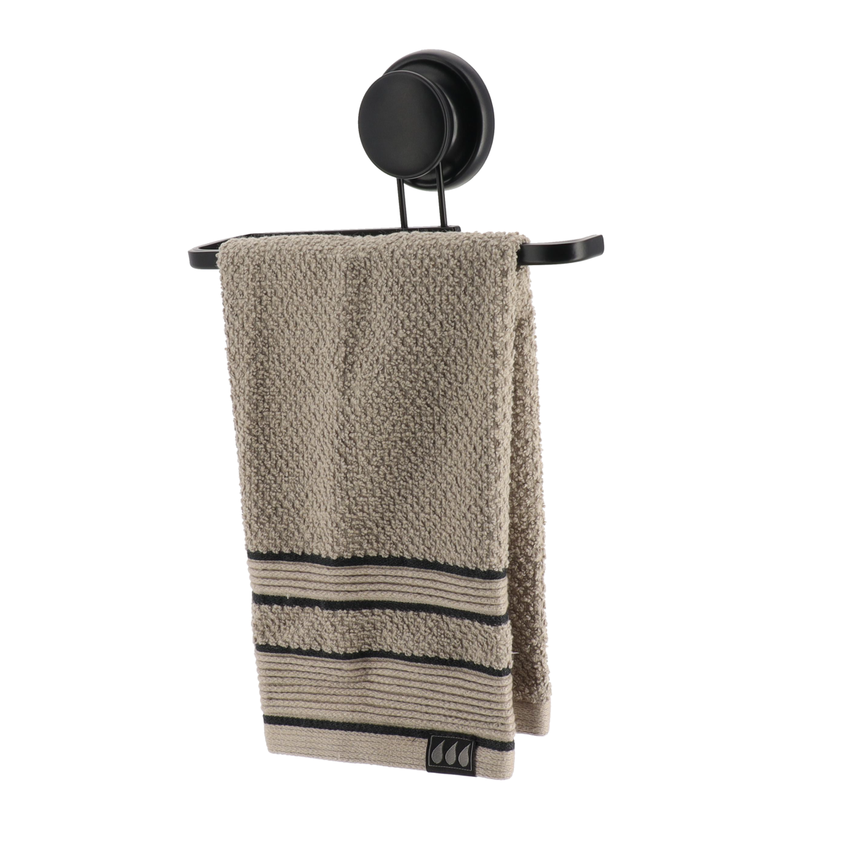 Tendance držač ručnika na vakum, aluminij, crni - Image 2