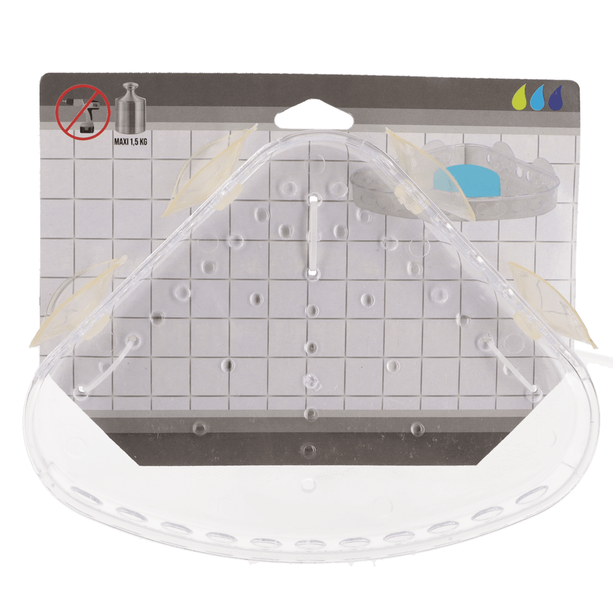 Tendance držač sapuna na vakuum kutni, transparent - Image 2