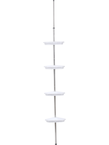 Tendance teleskopska stup za tuš sa 4 košarice 260cm metal, bijela