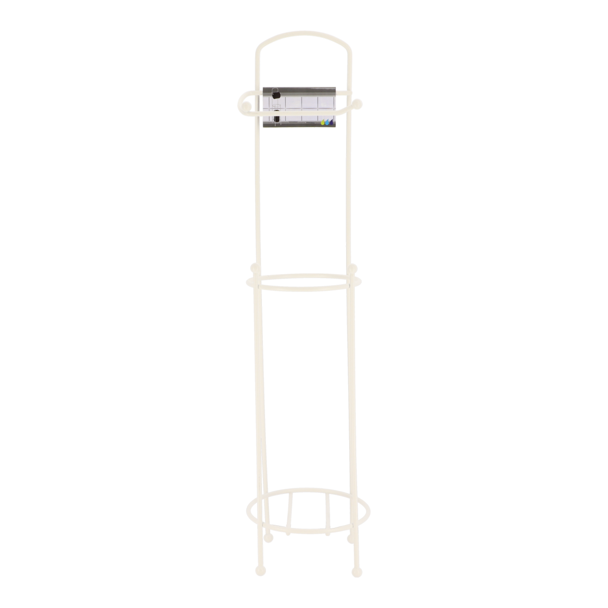 Tendance samostojeći držač toaletnog papira metalni, bijeli - Image 3