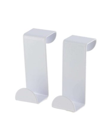 Tendance vješalica za vrata 2/1 nehrđajući čelik, bijela