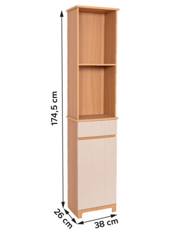Tendance kupaonski ormarić 1 vrata + 1 drawer + 2 police mdf, rivoli