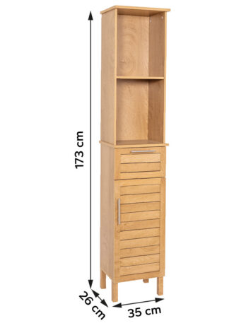 Tendance kupaonski ormarić 1 vrata + 1 drawer + 2 police mdf, colonial