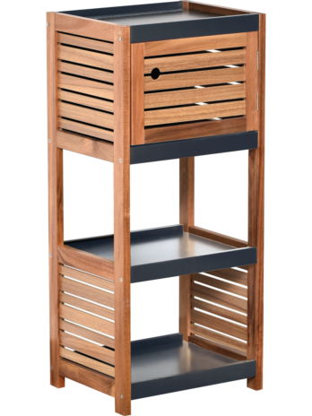 Tendance kupaonski ormarić element 1 vrata i 2 police, acacia/mdf
