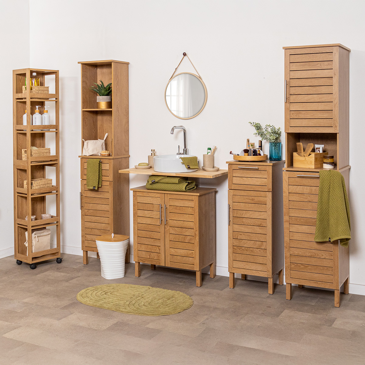 Tendance kupaonski ormarić 1 vrata + 1 ladica mdf, colonial - Image 4