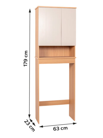 Tendance kupaonski ormarić za iznad wc školjke 2 vrata + 1 polica mdf, rivoli