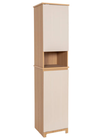 Tendance kupaonski ormarić 2 vrata + 1 polica + 1 ugrađena košara za rublje mdf, rivoli