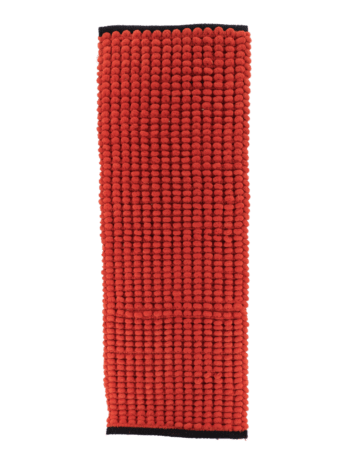 Tendance kupaonski tepih 45×120 cm, pamuk, narančasti sa crnim rubom