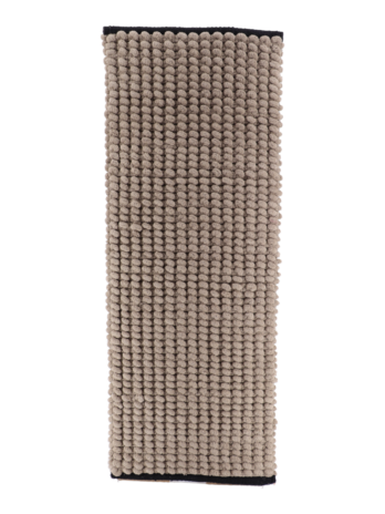 Tendance kupaonski tepih 45×120 cm, pamuk, bež sa crnim rubom