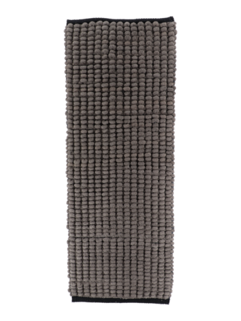 Tendance kupaonski tepih 45×120 cm, pamuk, sivi sa crnim rubom
