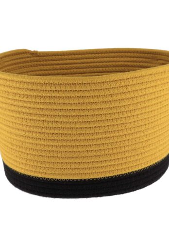 Tendance pletena košara 32×25 cm, žuta crna