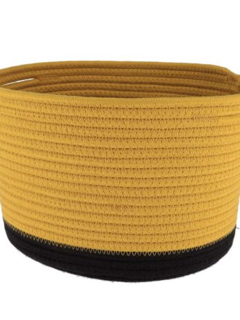 Tendance pletena košara 28×22,5 cm, žuta crna