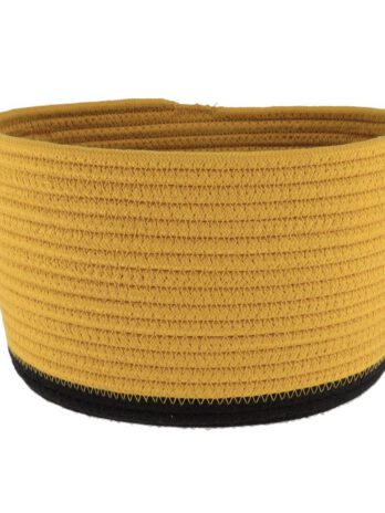 Tendance pletena košara 25×20 cm, žuta crna