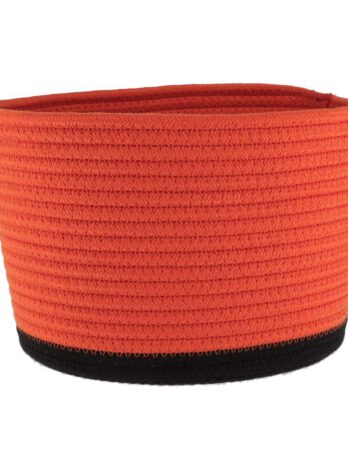 Tendance pletena košara 25×20 cm, narančasta crna