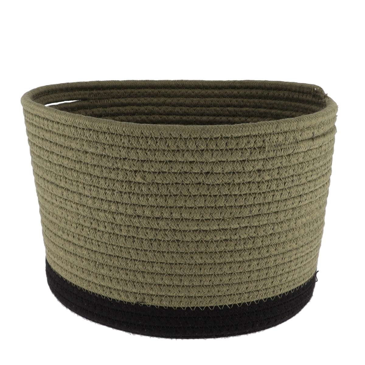 Tendance pletena košara 28x22,5 cm, khaki crna