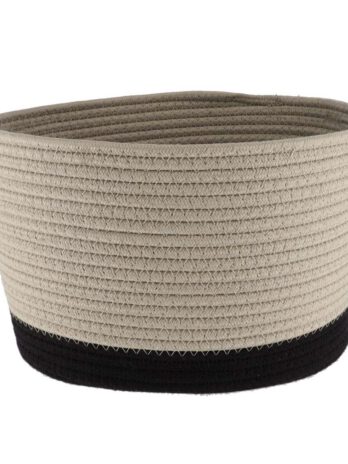 Tendance pletena košara 32×25 cm, bež crna