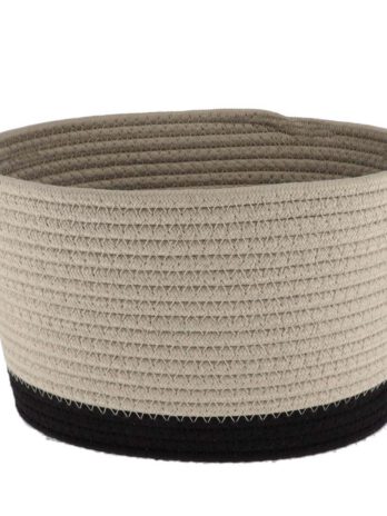Tendance pletena košara 28×22,5 cm, bež crna