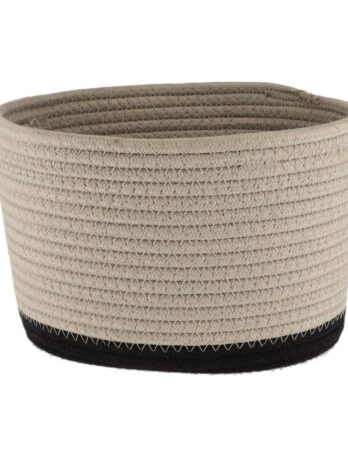 Tendance pletena košara 25×20 cm, bež crna