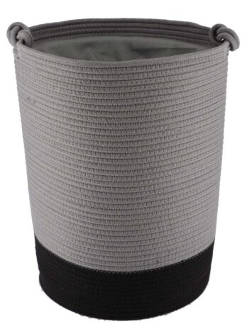 Tendance pletena košara 50×33,5 cm, siva crna
