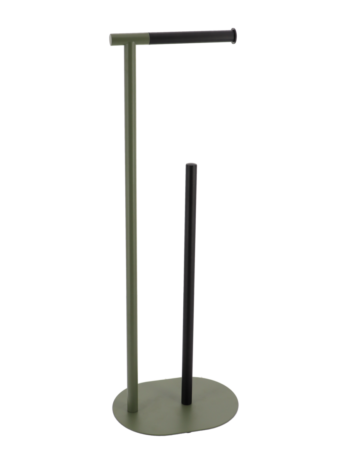 Tendance samostojeći držač toaletnog papira, metalni, khaki/crni