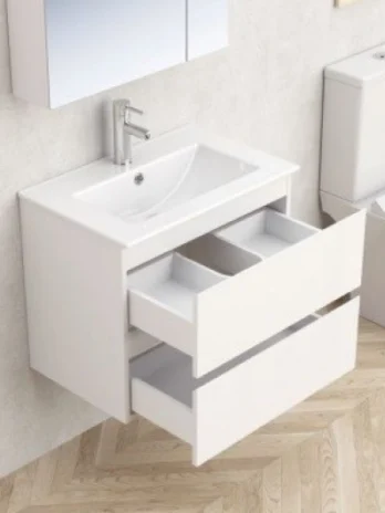 Inter Ceramic monca zidni pvc kupaonski ormarić + umivaonik 8860, 61×39,5x52cm, bijeli