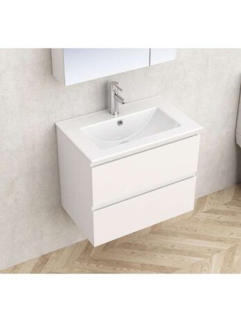 Inter Ceramic monca zidni pvc kupaonski ormarić + umivaonik 8860, 61×39,5x52cm, bijeli