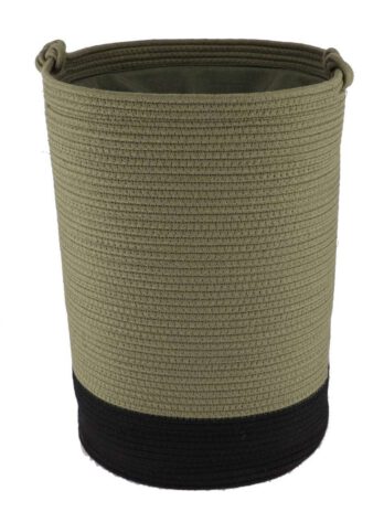 Tendance pletena košara 50×37 cm, khaki crna