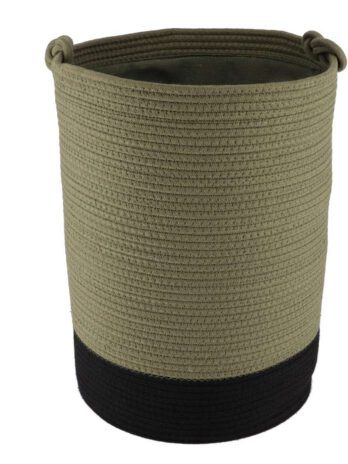 Tendance pletena košara 50×33,5 cm, khaki crna