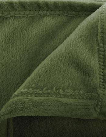 Atmosphera deka flanel 180x130cm poliester kaki