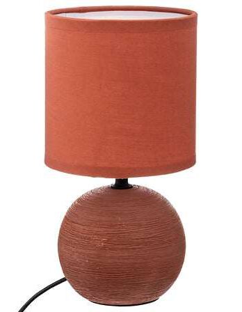 Atmosphera lampa timeo 13x25cm pvc/keramika terra