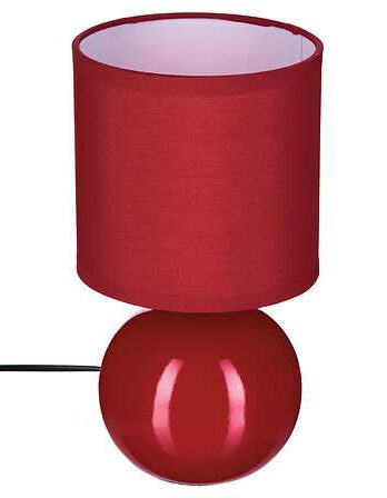 Atmosphera svjetiljka timeo 13x25cm pvc/keramika crvena