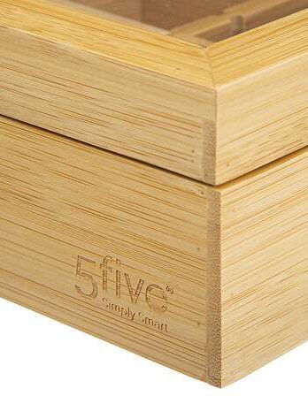Five kutija za čaj sa 12 odjeljaka 23x28x7cm mdf/bambus bež