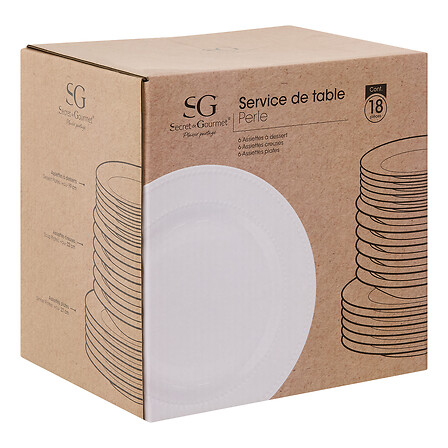 SG set tanjura pearl 18km porculan bijeli - Image 5