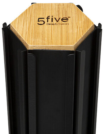 Five držač 60 kapsula expresso nera 11,5x35cm metal bambus