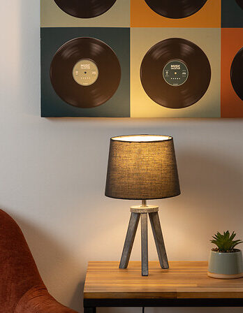 Atmosphera lampa mini 30,5cm siva