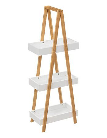 Five stalak 3 police natureo 30x18x82cm mdf bijeli