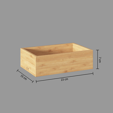 Five organizator bambus 15x23x7 cm - Image 3
