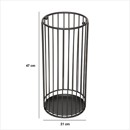 FIVE STALAK ZA KIŠOBRANE METTY HI21cm METAL, CRNI - Image 5