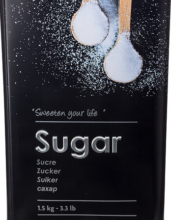 Five doza za šećer sugar 10.7×18.4cm metal crna