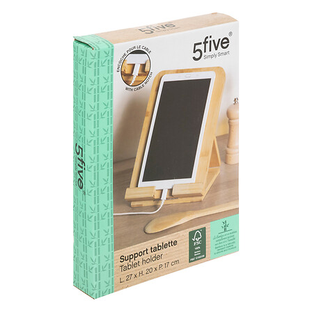 Five stalak za tablet bambus 26x20cm - Image 5