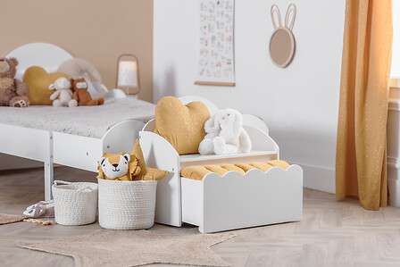 Atmosphera stol sweet 60x43,5cm mdf/drvo bijeli - Image 9