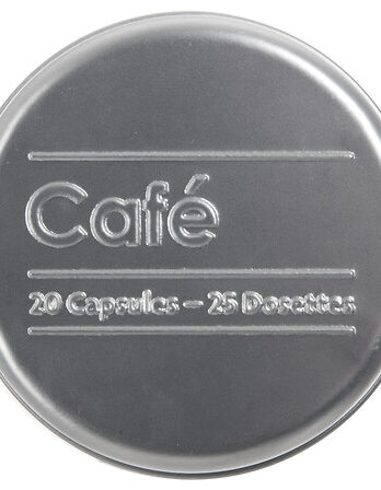 Five doza za kapsule cofe’ 7.8×17.8cm metal crna