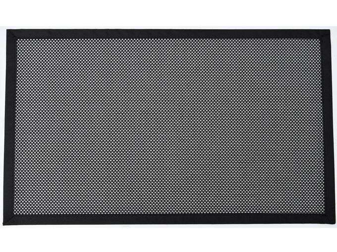 Luance kuhinjski tepih mat john 45x60cm višebojni tkani vynil - crno/srebrni
